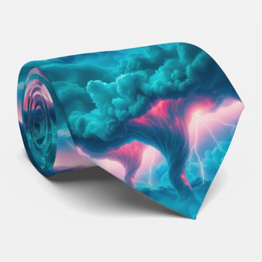 トルナドエストームクラウドズ稲妻ストームチェザー ネクタイ (ロール)