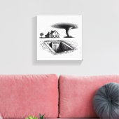 トルナドハウスチェラーウィズクロス キャンバスプリント (インサイチュ (リビング))