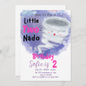 トルナドピンクガールズ2誕生日ツーナド招待状 招待状 (正面/裏面)