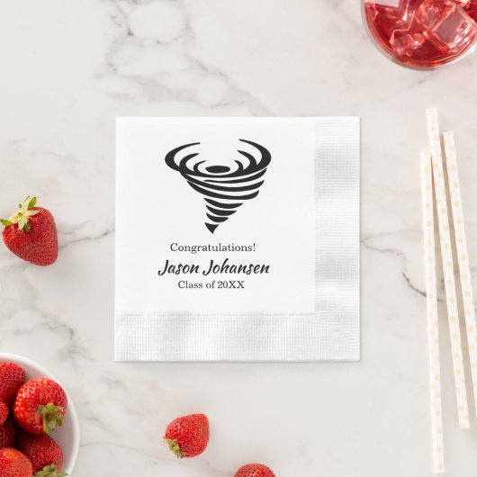 トルナドマスコットスクール卒業ナプキン懇親会 縁ありカクテルナプキン (インサイチュ)