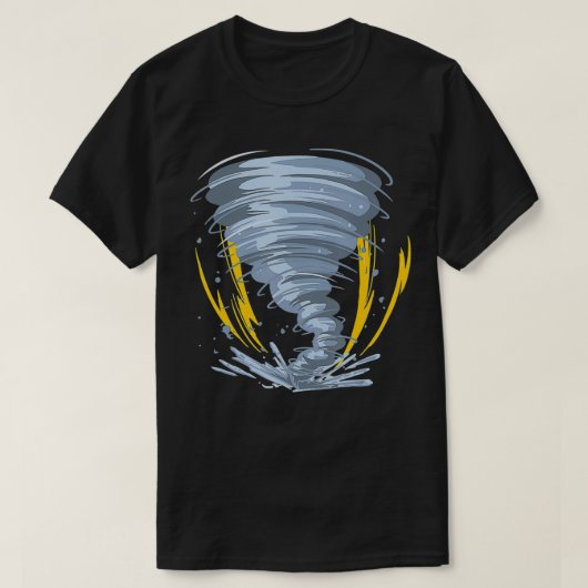 トルナド天気 Tシャツ (デザイン正面)