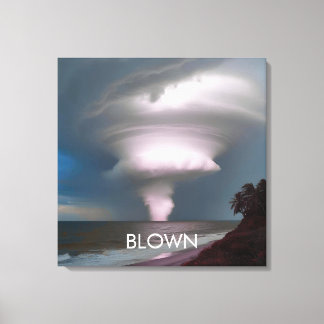 トルナパーソナライズされたド・ツイスター嵐 キャンバスプリント