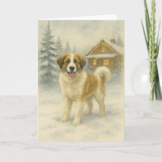 トルニャック ホリデー グロー - 水彩画の冬のカード シーズンカード (正面)