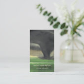 トルネドカスタムQRコードスキャン可能ウェザーチェザーバス 名刺 (スタンド正面)