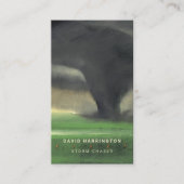 トルネドカスタムQRコードスキャン可能ウェザーチェザーバス 名刺 (正面)