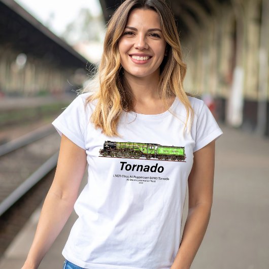 トルネドヴィンテージ蒸気列車英機関車 Tシャツ