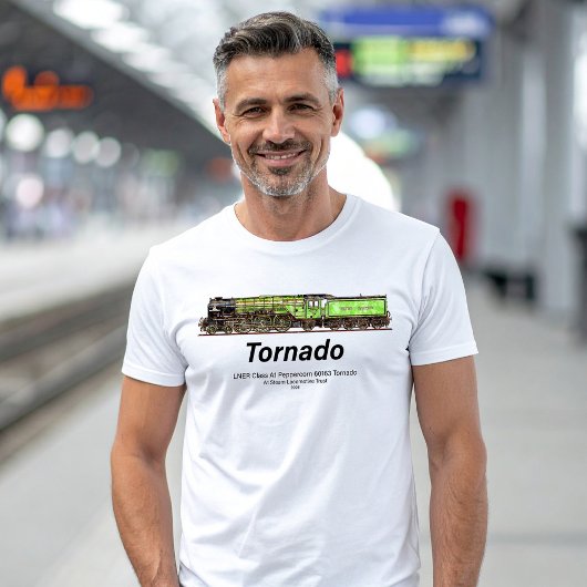 トルネドヴィンテージ蒸気列車英機関車 Tシャツ