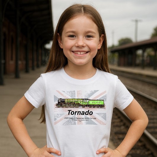 トルネドヴィンテージ蒸気列車英機関車 Tシャツ