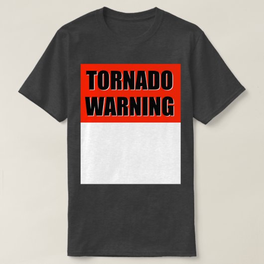 トルネド警告のTシャツ Tシャツ (デザイン正面)