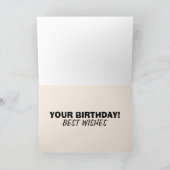 トルネードおもしろい誕生日カード カード (内部)