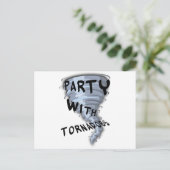トルネードのパーティー インビテーションポストカード (スタンド正面)