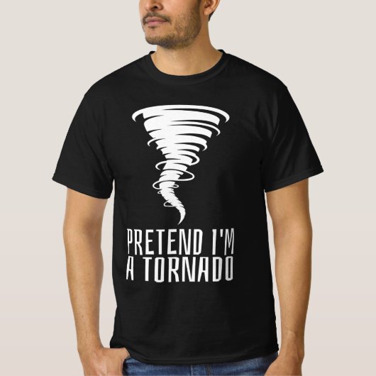 トルネードの仮装 – おもしろい仮装ハロウィーン Tシャツ (正面)
