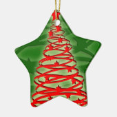 トルネードクリスマスツリーのオーナメント セラミックオーナメント (左)