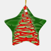 トルネードクリスマスツリーのオーナメント セラミックオーナメント (裏面)