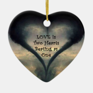 トルネードハートのオーナメント セラミックオーナメント