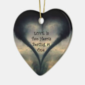 トルネードハートのオーナメント セラミックオーナメント (左)