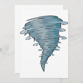 トルネード招待状 招待状 (正面/裏面)