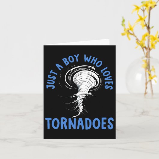 トルネード誕生日ボーイストームチェザーボーイズボーイズキッズウェアザ カード (黄色い花)