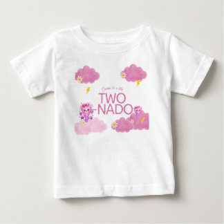 トルネード2歳の誕生日パーティー ベビーTシャツ