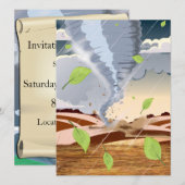 トルネード・ツイスター 招待状 (正面/裏面)