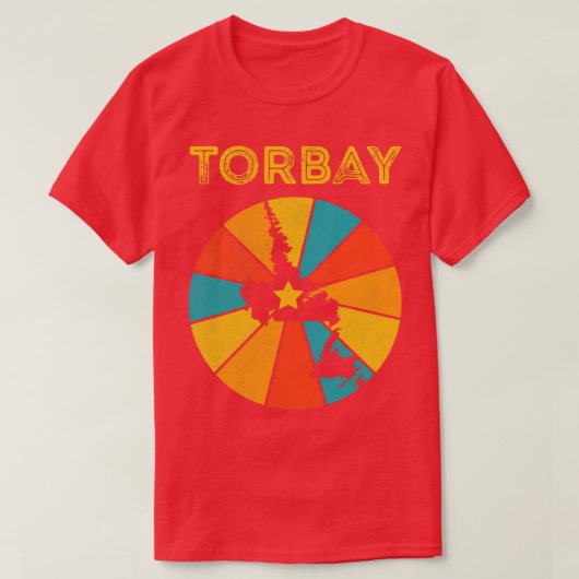 トルベイニューファンドランド&ラブラドールカナダヴィンテージディ Tシャツ (デザイン正面)