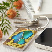 トルマリンとインスパイア金ゴールドキーチェーン(01) キーホルダー (正面右)