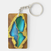 トルマリンとインスパイア金ゴールドキーチェーン(01) キーホルダー (裏面)