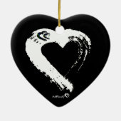 トルマリンムーンハートカーオーナメント セラミックオーナメント (裏面)