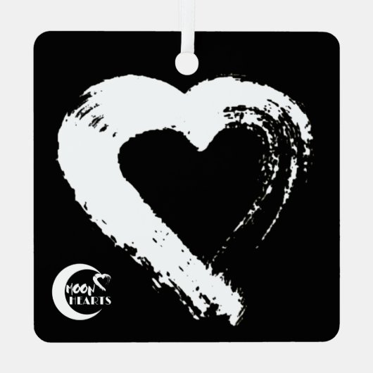 トルマリンムーンハートカーオーナメント メタルオーナメント (裏面)