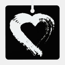 トルマリンムーンハートカーオーナメント メタルオーナメント