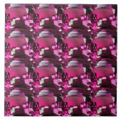 トルマリン宝石ピンク タイル (正面)