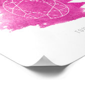 トルマリン誕生石10月 ポスター (角)