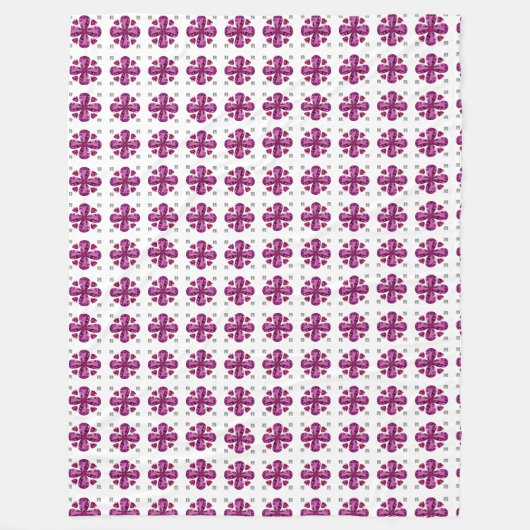 トルマリン4 – リーフ フリースブランケット (正面)