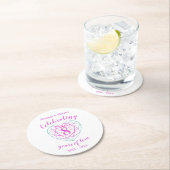 トルマリン8年の愛の記念日コースター ラウンドペーパーコースター (インサイチュ)