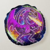 トルマリン・コズミックドラゴン ラウンドクッション (裏面)
