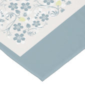 トルマリン・プラムバゴの花 ショートテーブルランナー (コーナー)