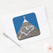 トルリ家の屋根の写真シール スクエアシール (封筒)