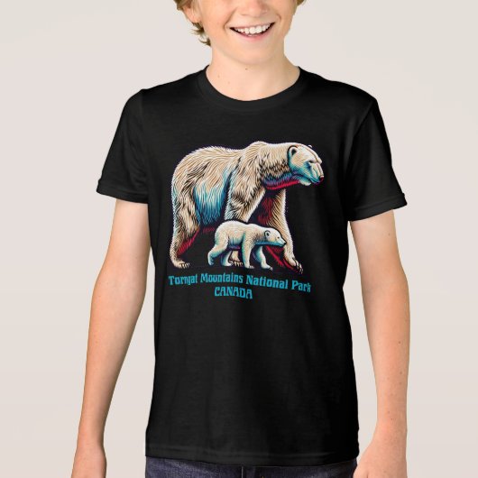 トルンガット山地国立公園 カナダ トライブレンドTシャツ (正面)