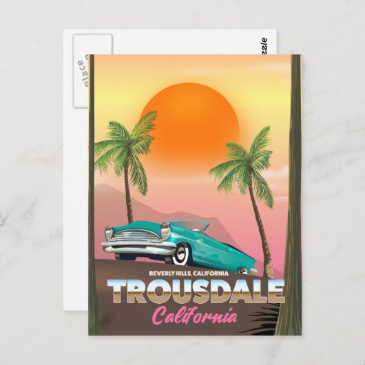 トルーズデールビバリーヒルズカリフォルニア ポストカード (正面/裏面)