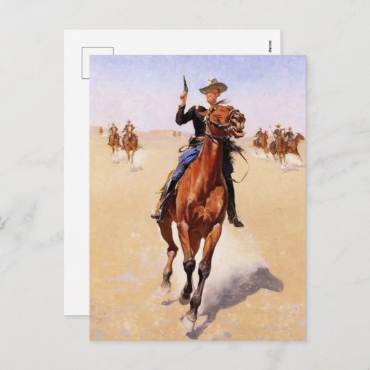 トルーパー、Frederic Remingtonによるアートワーク シーズンポストカード (正面/裏面)