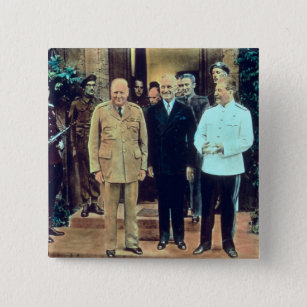 トルーマンおよびヨシフ・スターリン大統領 缶バッジ