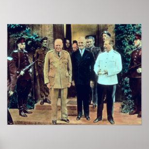 トルーマン大統領とヨセフ・スターリン ポスター