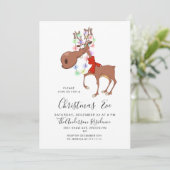 トレおもしろいインダーホリデークリスマスイブパーティーインビタット 招待状 (スタンド正面)