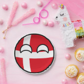 トレおもしろいンドオタク系のデンマークCountryball ペーパープレート (パーティー)