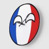 トレおもしろいンドオタク系のフランスカントリーボール ラージ壁時計 (傾斜)