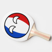 トレおもしろいンドオタク系のフランスカントリーボール 卓球ラケット (横)