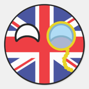 トレおもしろいンドオタク系のKingdumb Countryball ラウンドシール