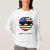 トレおもしろいンドオタク系のUSA Countryball Tシャツ (正面)