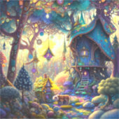 トレイお洒落ハウスビニールステッカー シール (正面)