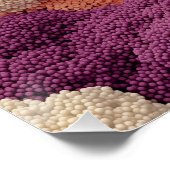 トレイカラフルハウスウォールアート ポスター (コーナー)